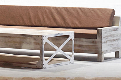 Coastal Style Sofa Set with Center Table – Modern Living Room Furniture India