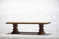 Mango Wood Rough Finish Folding Long Table with Rustic Design